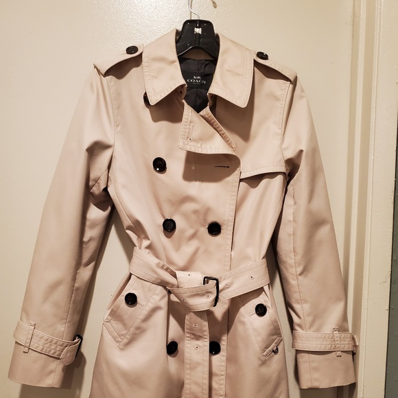 Coach Jackets & Blazers - Coach Blush Short Trenchcoat